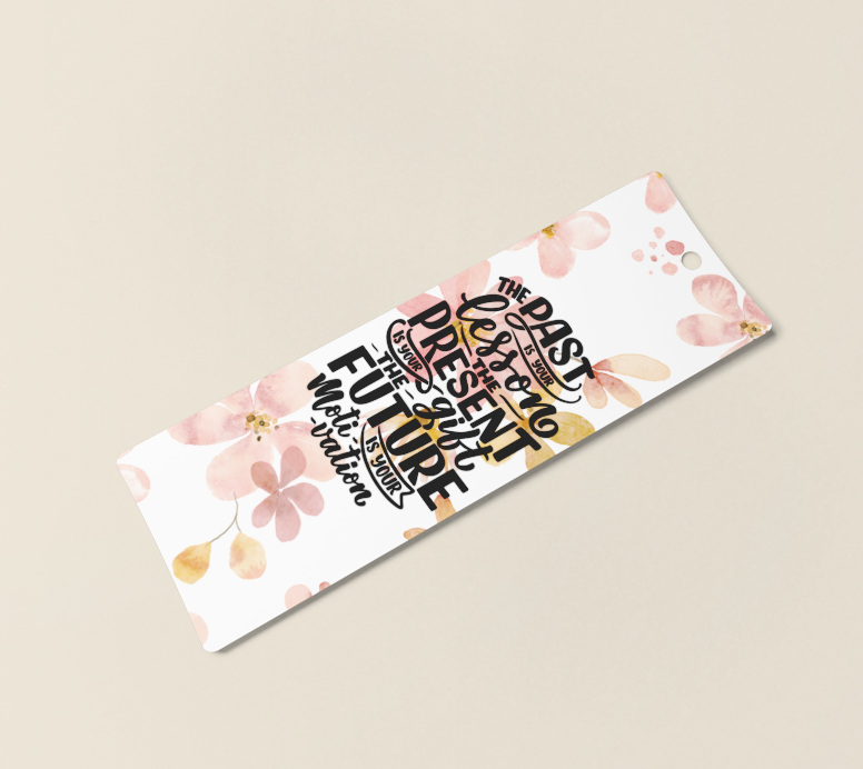 Past, Present, Future Laminated Bookmark