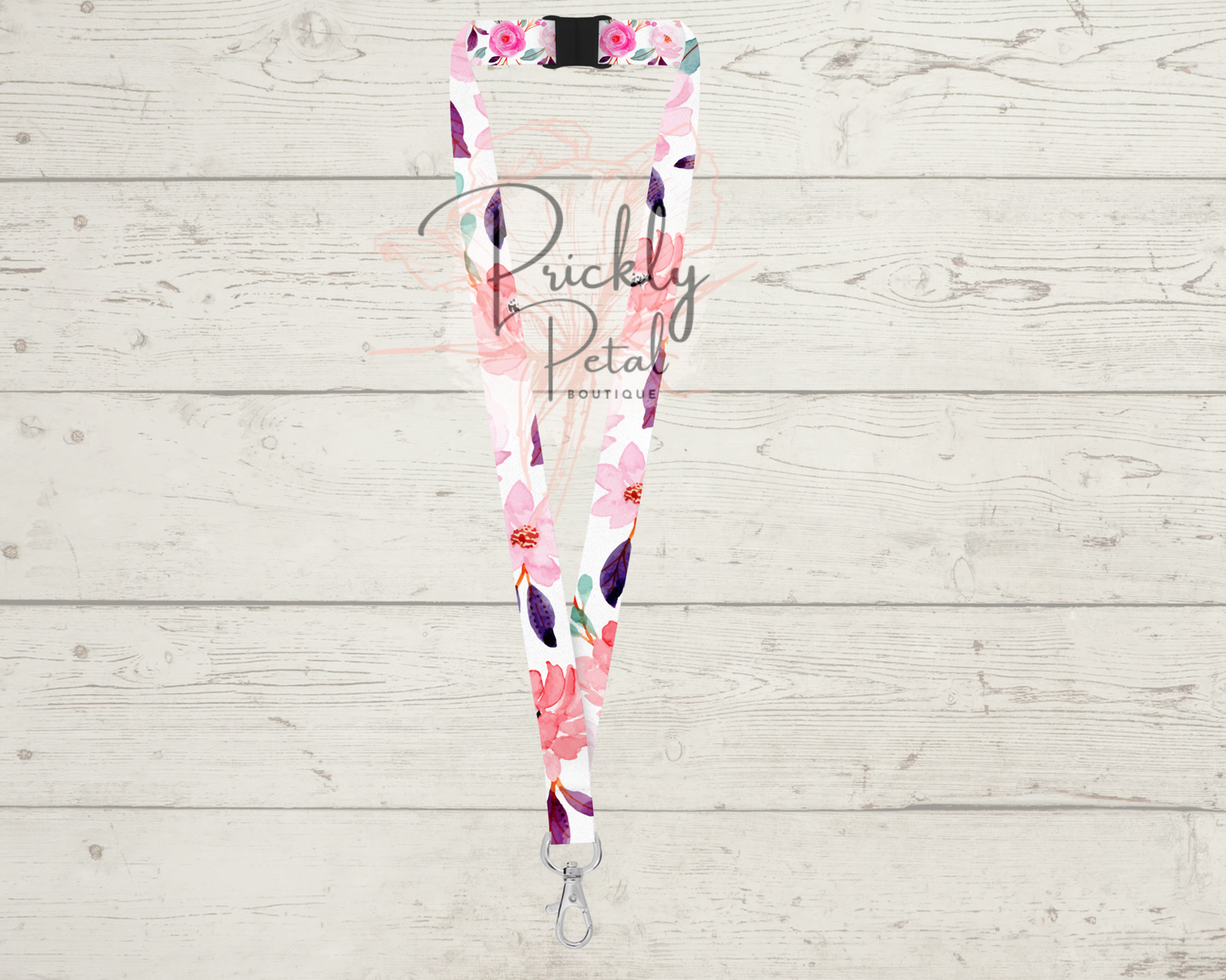 Rose Abundance breakaway lanyard