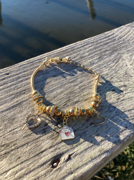 Letters from the Heart Charm Bracelet