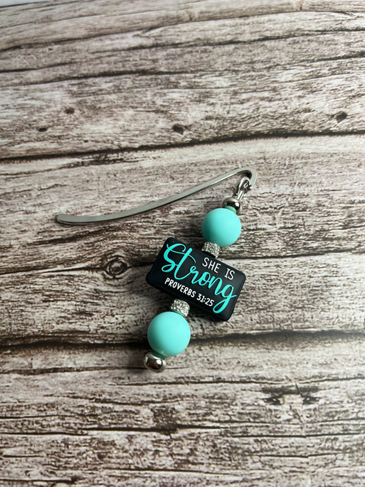 She is Strong Beadable Bookmark