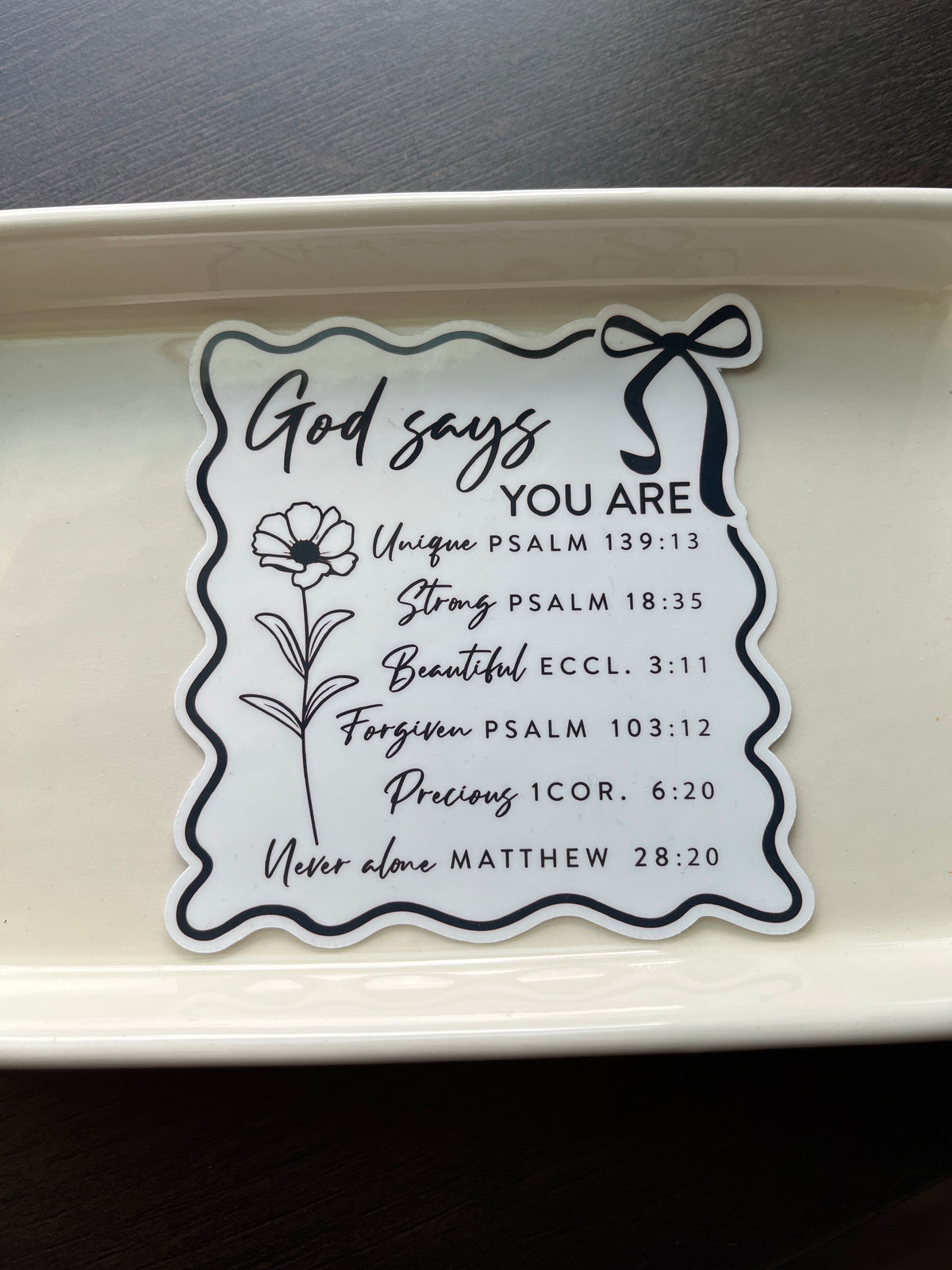 God Says You Are Vinyl Sticker Set, 3"x4"
